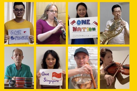 At home with Singapore Symphony Orchestra performing One People, One Nation, One Singapore