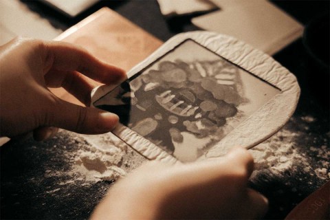 Aquatint Class: Print on Plaster