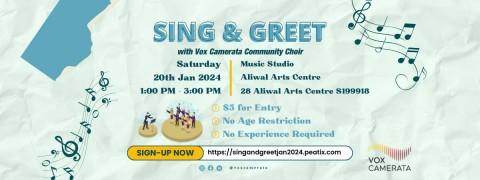 Sing & Greet January 2024, with Vox Camerata!