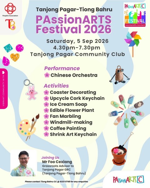Tanjong Pagar-Tiong Bahru PAssionArts Festival 2026 