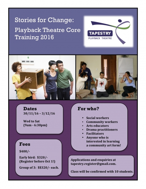 Stories for Change: Playback Theatre Core Training