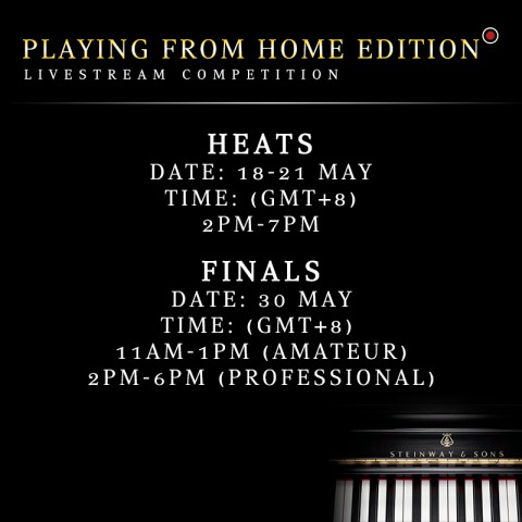 5th Steinway Youth Piano Competition: Playing from Home Edition
