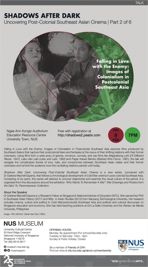 Talk - Falling in Love with the Enemy: Images of Colonialism in Postcolonial Southeast Asia