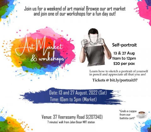 Self portrait sketching workshop