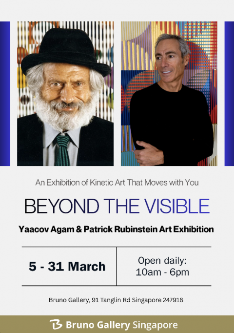 ’BEYOND THE VISIBLE’ Kinetic Art Exhibition featuring Yaacov Agam & Patrick Rubinstein