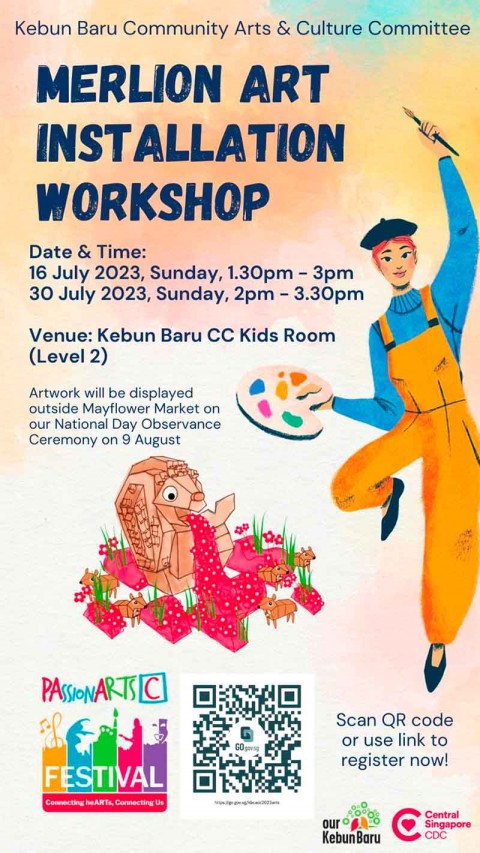 PAssionArts Festival 2023: Merlion Art Installation Workshop 