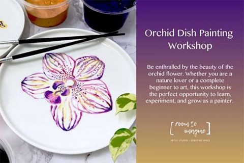 RTI X The Social Space — Orchid Dish Painting Workshop